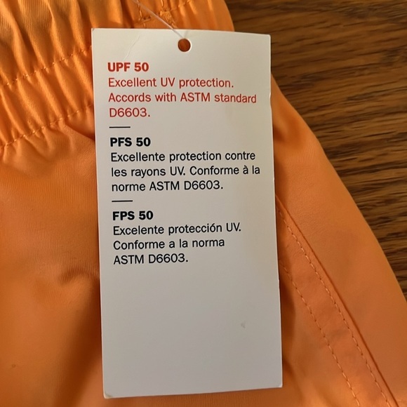 NWT Old Navy Kid’s Orange Swim Trunks Size Small - Picture 4 of 5